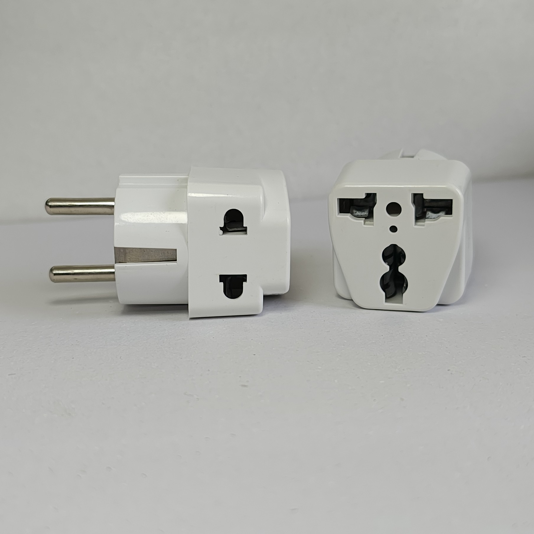 Elegent UK 2 Round Pin Grounded to Multi-Region Type-A/B/C/G & Type H for UAE, Egypt More Universal Travel Adapter Converts Plugs to 2/3 Pin Socket Converter & Extra 2Pin Socket Portable with 250V 16A 50/60Hz. 
