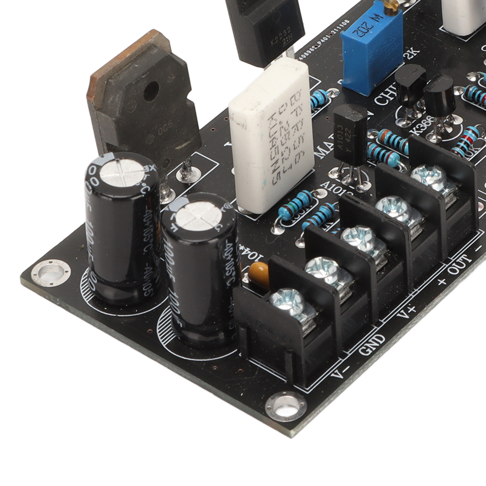 FET Amplifier Module, High Gain Power Amplifier Board 30W 24V Powered for Speaker Driver. 