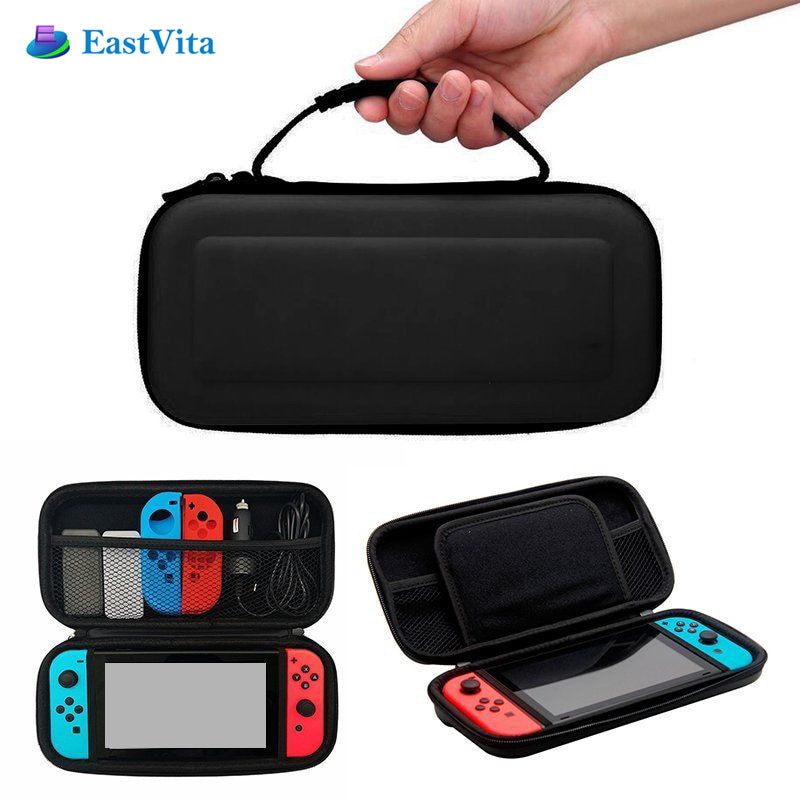 【VisioN Shop】Portable NS bag EVA Hard Shell Zip Cover Travel Protective Handle Carry Case Pouch For Nintend Switch. 