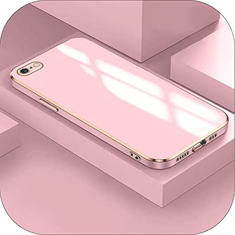 For Apple iPhone 6 / iPhone 6s Luxury 6D Plating Soft Casing Silicone Square Frame Phone Case For iPhone 6 Back Cover. 