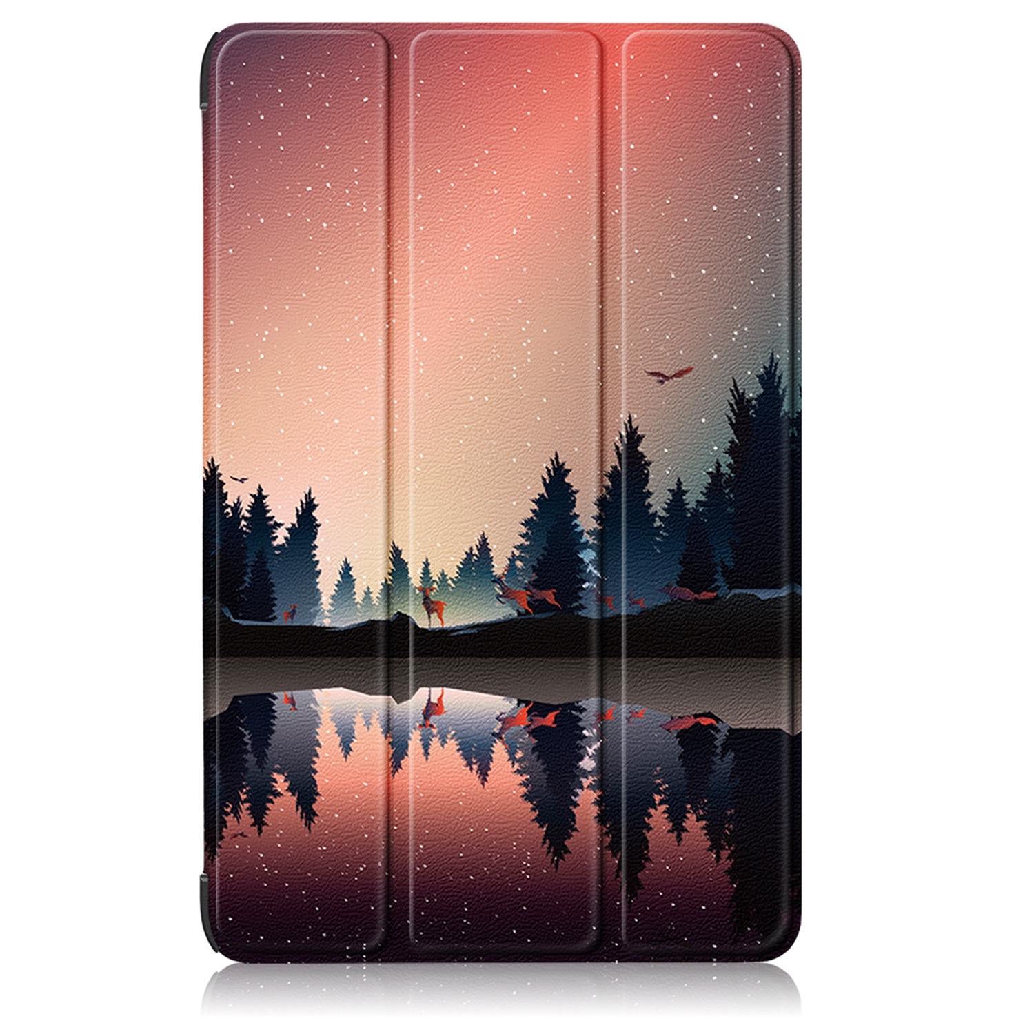 （COD Available)Coloured Drawing 3-Fold Holder Leather Case For Honor Pad X9 / X8 Pro 11.5. 