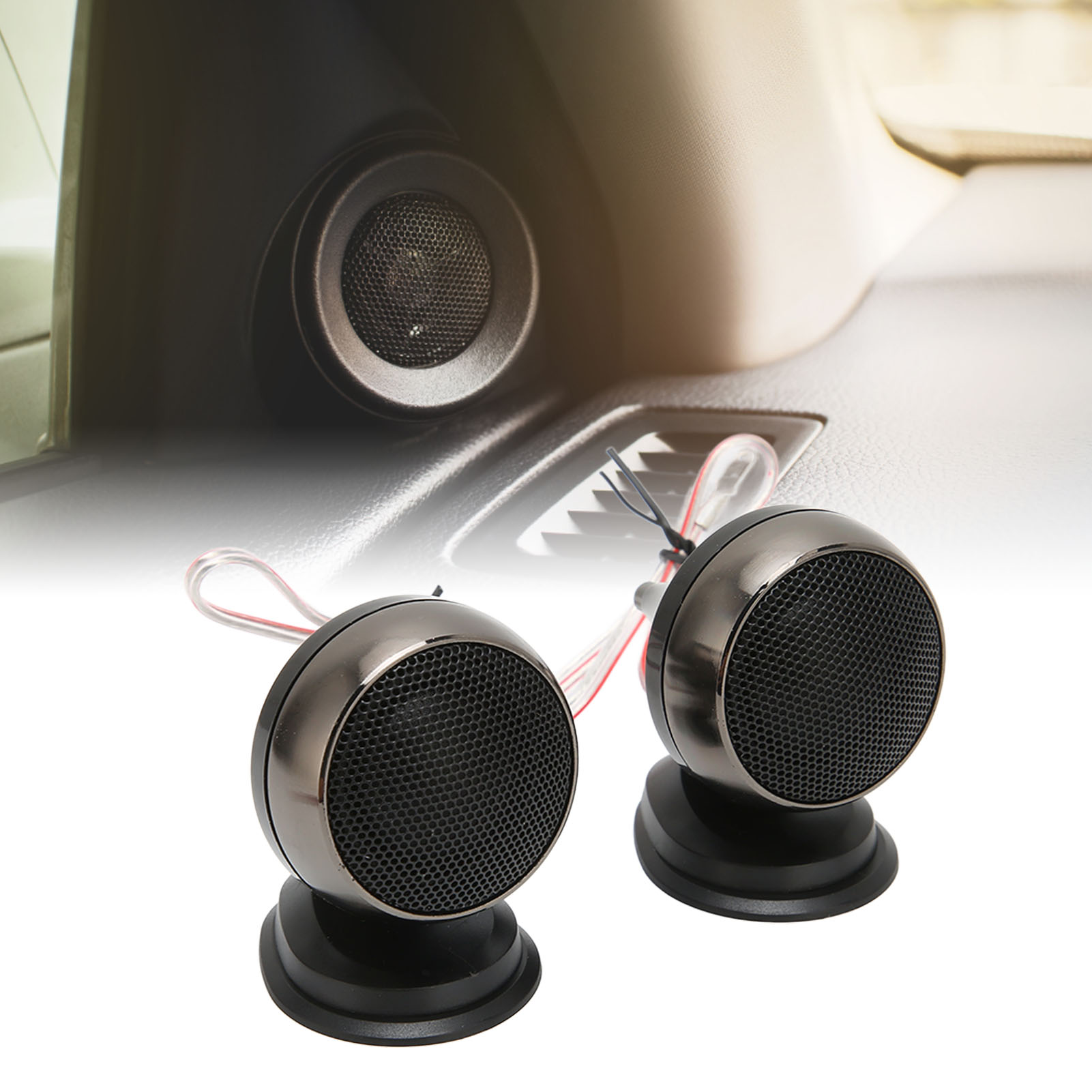 Dome Tweeter, Compact Design Car Tweeter Built in Capacitor 25mm for Car Audio Systems. 