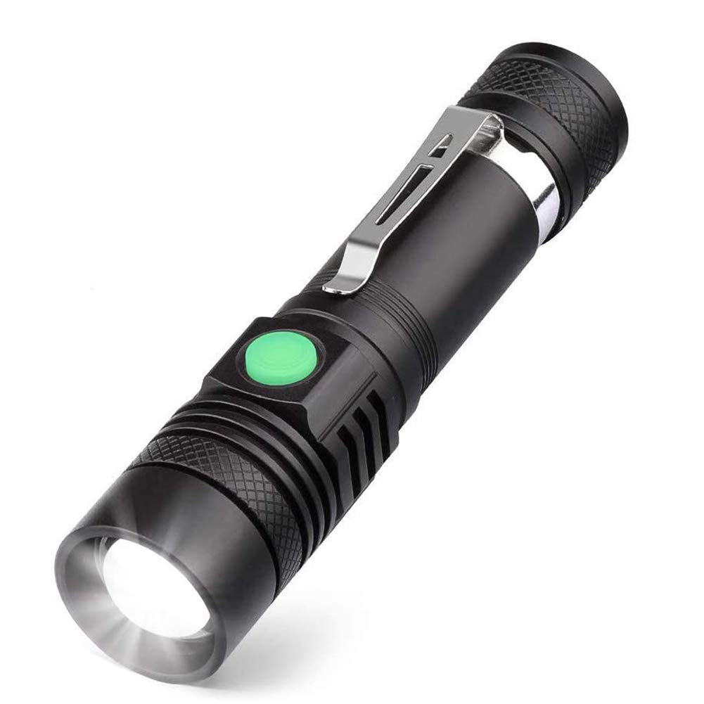 Brillante Torsia Bright Twisting LED Torch with USB Rechargeability, Super Bright 600 Lumens Zoomable Pocket Torch Flashlight. 