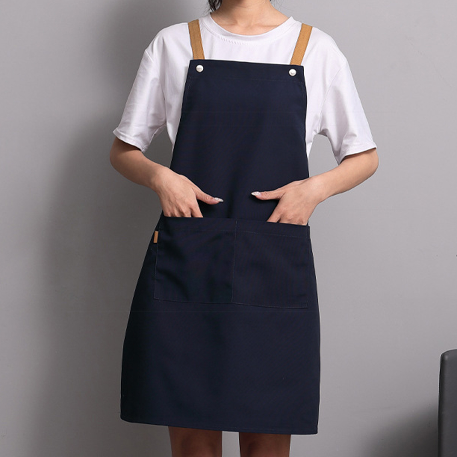 Unisex Apron Multi-purpose Oil-proof Thickened Pocket Style Baking Pinafore. 
