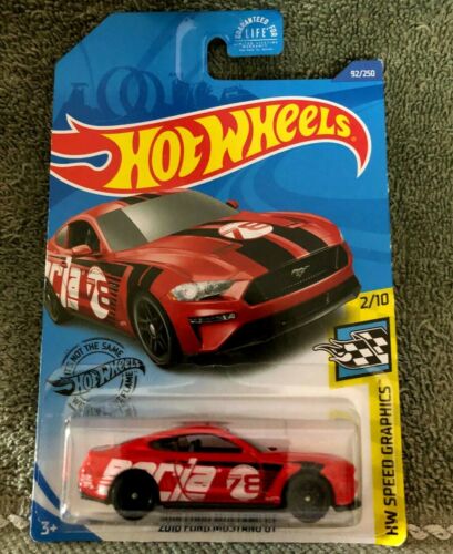 Hot Wheels (Mainline) 2018 Ford Mustang GT Borla Edition Red, Scale - 1:64. 