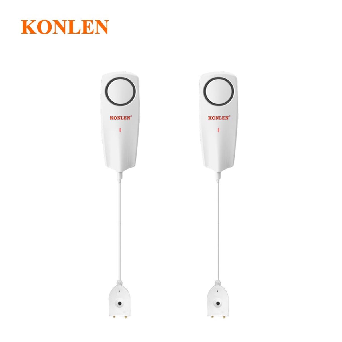 KONLEN WIFI Liquid Leak Sensor Wireless Water Level Detector Leakage Overflow Buzzer Tuya Smart Life APP Push Alarm Alerts