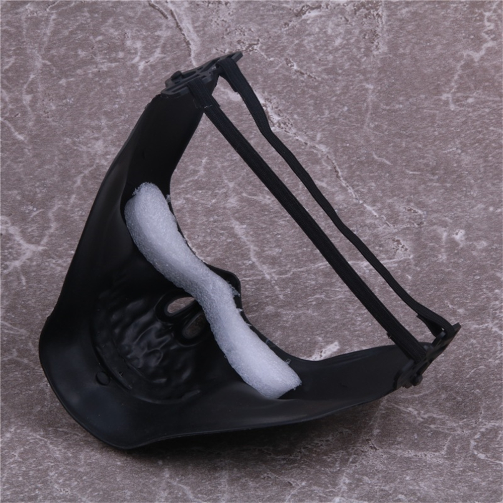 Skull Mask Horror Half Face Skeleton Mask For Halloween Hunting Game CS Cosplay Props Skull Shaped Face Protector. 