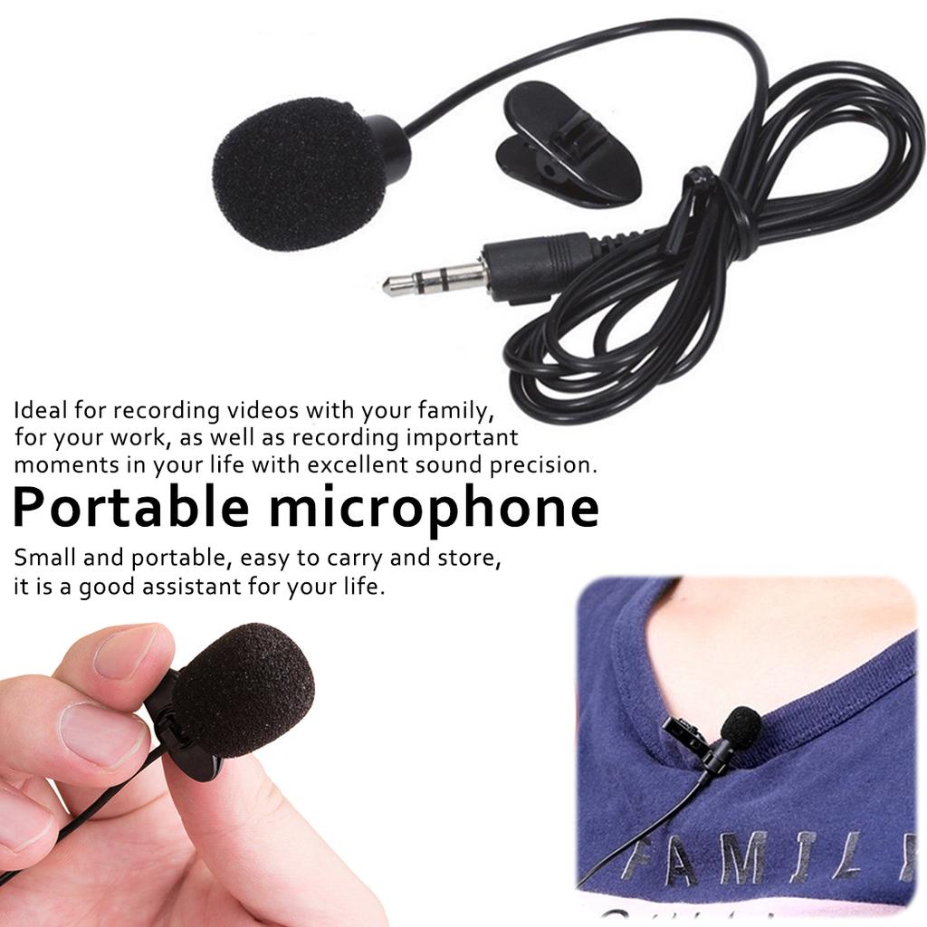 Bestkroy-Ultimate Lavalier Microphone for Bloggers and Vloggers Lapel Mic Clip-on Omnidirectional Condenser for iPhone Ipad Samsung Android Windows Smartphones. 