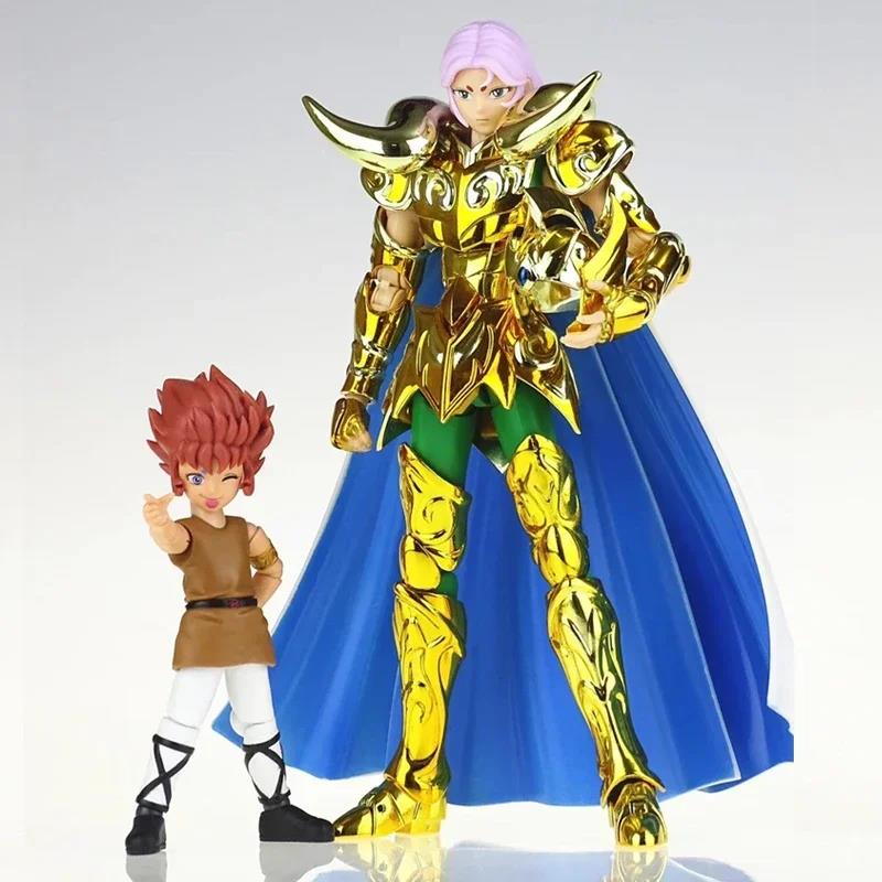 CS Model Saint Seiya Myth Cloth EX Aries Mu With Shion Head Grand Pope Gold/24K/OCE Knights of the Zodiac Action Figure In Stock. 
