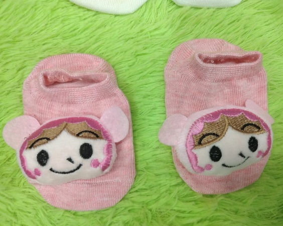 1Pairs/Set Cartoon Printed Baby Girl Socks Soft Toddler Socks Baby (Color as per stock)