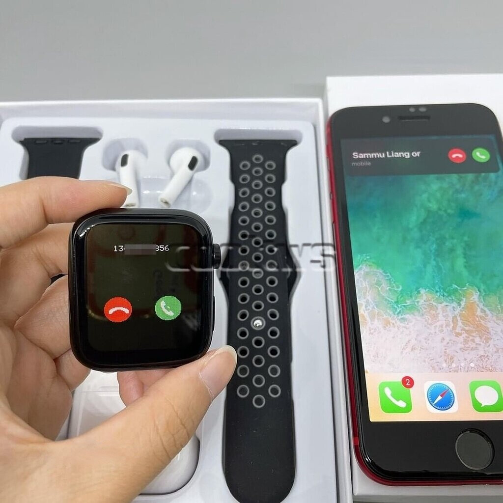 FREE Shipping CODGift Box Smart Watch T55 Pro Max with Pro 4 Earphones Hot Selling Call Heart Rate Fitness Tracker Samsung Huawei Xiaomi Smart Watch. 