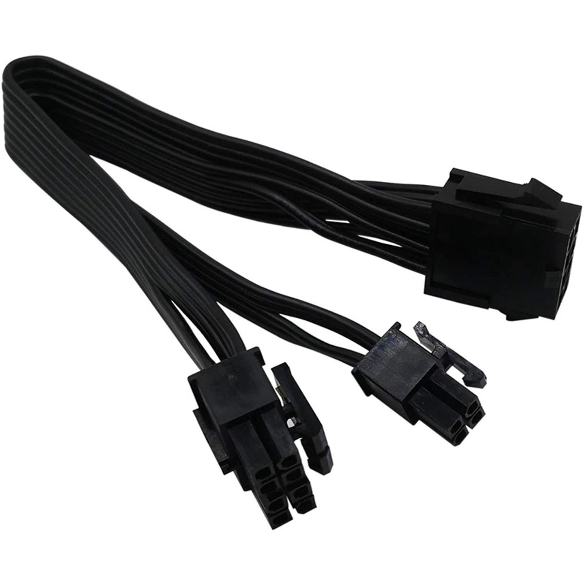 2X CPU 8 Pin Female to CPU 8 Pin ATX 4 Pin Male Power Supply Converter Adapter Extension Cable for Motherboard (20cm)