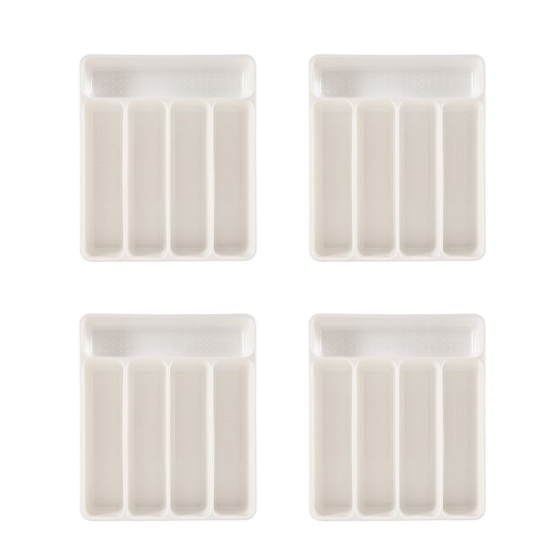 FORIDE 4X New Kitchen Drawer Organizer Tray Spoon Cutlery Separation ...