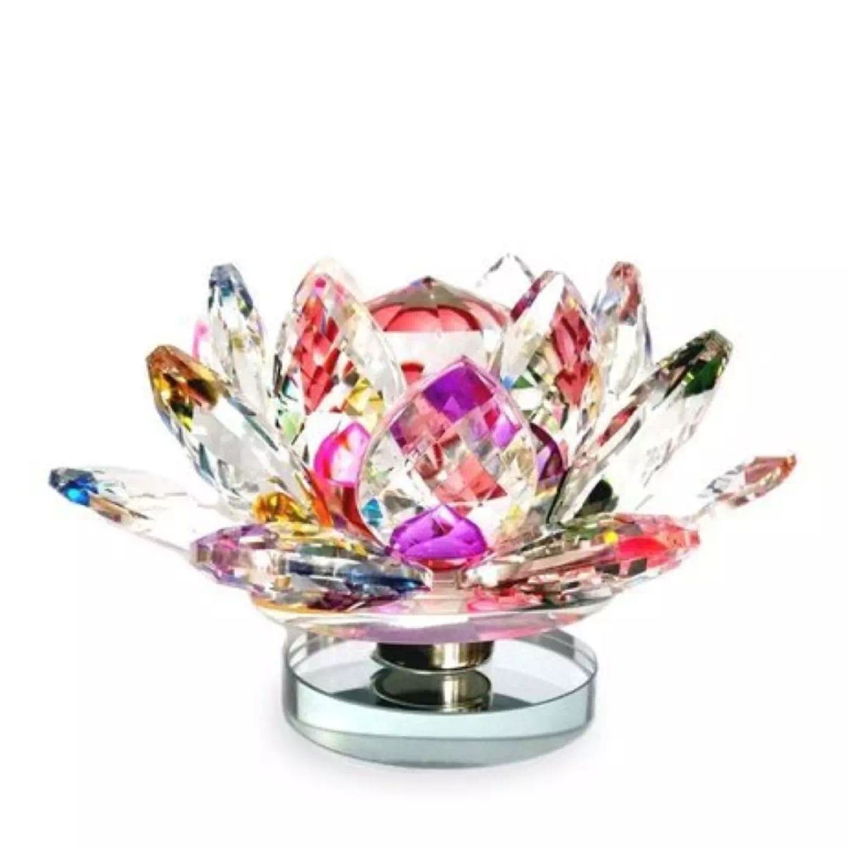 Crystal Lotus Multicolour Item
{"title": "Multicolour Crystal Lotus Decorative Piece"}