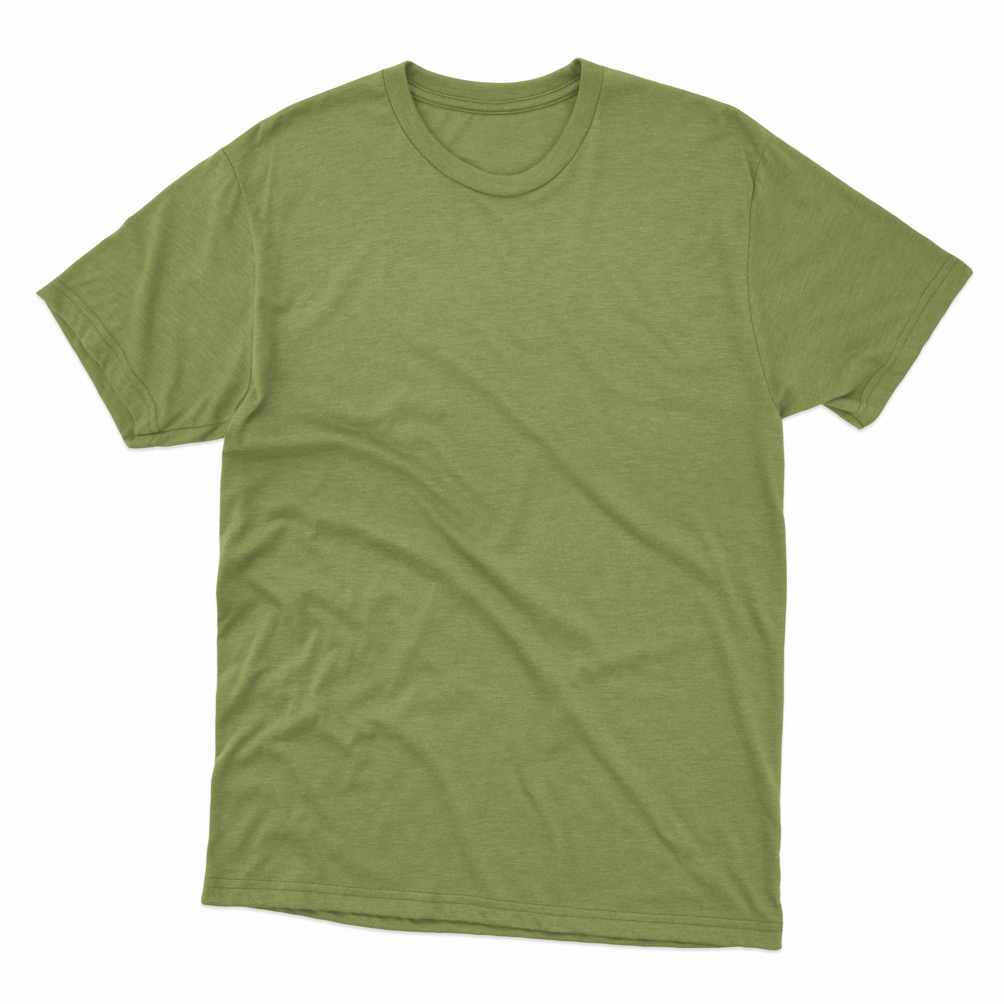Right Fit Premium Quality Olive Color Cotton Short Sleeve T Shirt for Men.