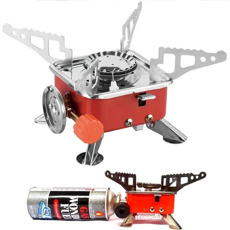 Portable Butane Gas Stove Burner Compact Campaign Stove With Bottle