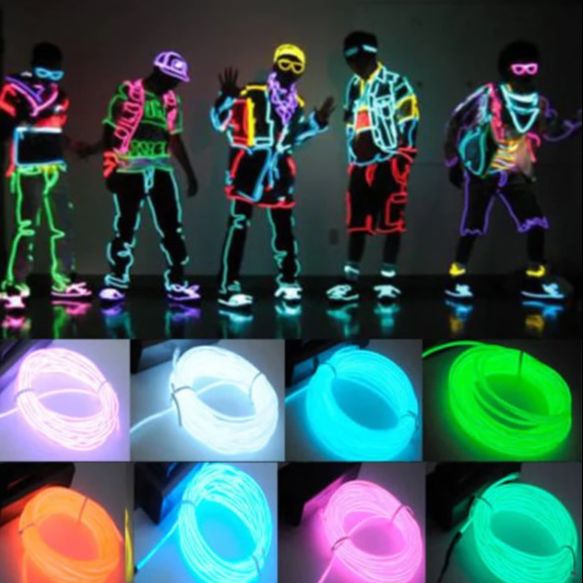 EL Wire Neon Light Party Decor Light LED Lamp Waterproof LED Strip String Light. 