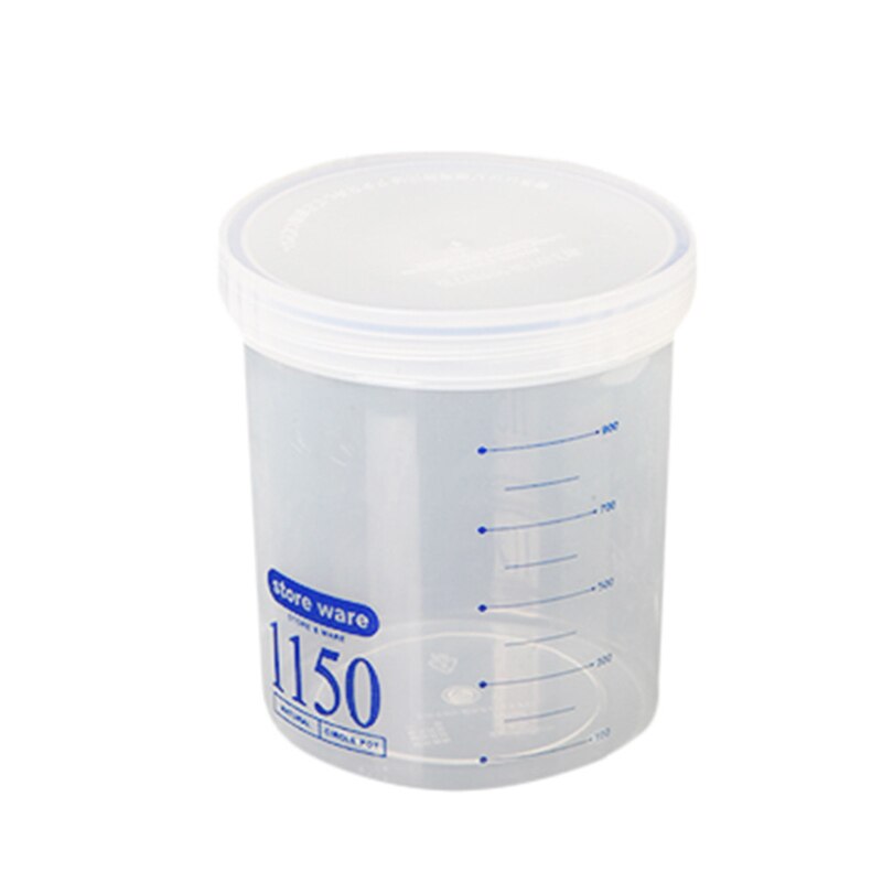 【happy one】Plastic Sealed Cans Kitchen Box Transparent Food Canister Keep Fresh Jar Container Space-saving Fridge box. 