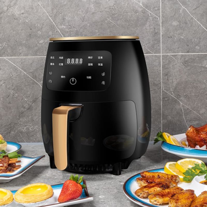 Silver Crest Extra Large Capacity Air Fryer 6 Liter Digital LED Touch Screen Without Oil Automatic Shut-Off. 