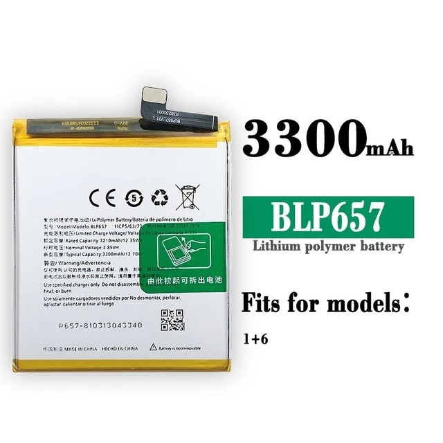 OnePlus BLP657 3300 mAh Mobile Battery for OnePlus 6 / 1+6