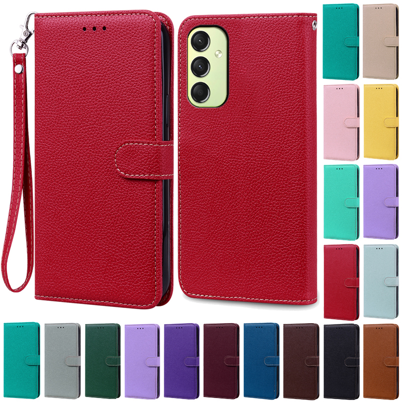 S24FE S24 FE Case For Samsung S24 FE Case Leather Flip Wallet relaxCase For Samsung Galaxy S24 FE Case S 24 FE Covers Coque Fundas