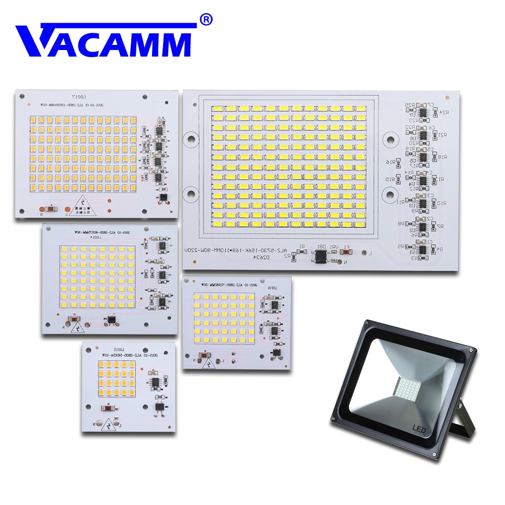 【Nice Day Toy Findings Store】(New) LED light beans Lampadas LED bulb SMD Smart IC 20W 30W 50W 90W outdoor floodlight White/warm bulb high power