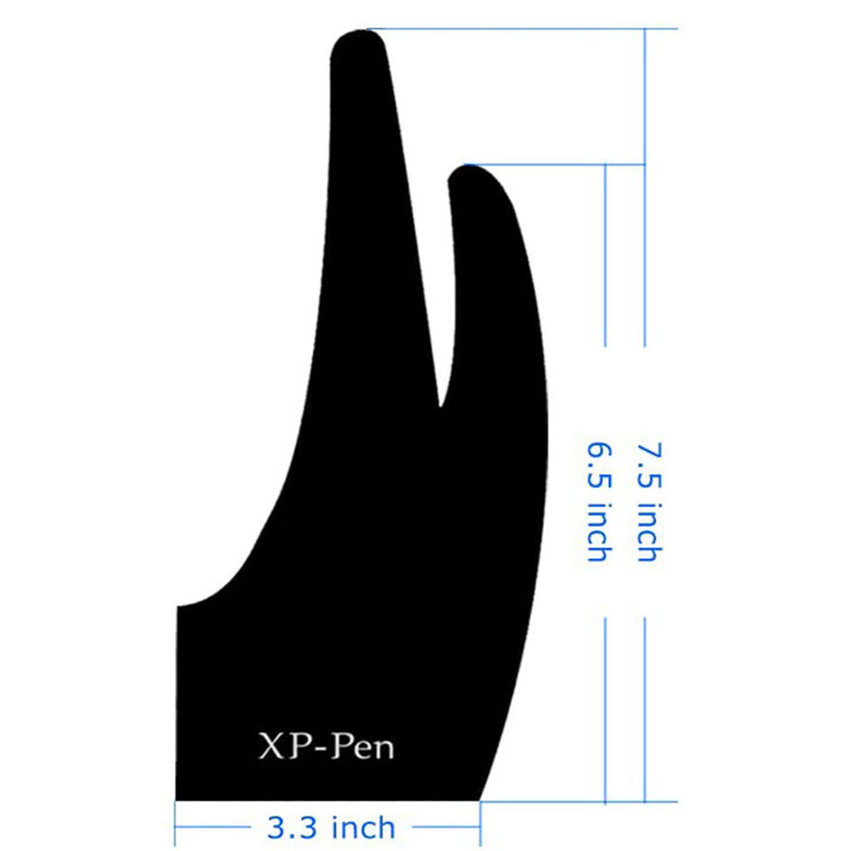XP-Pen AC01 Anti-fouling Lycra Two-Finger Glove Free Size for Drawing Graphics Tablet Light Box Tracing Light Pad