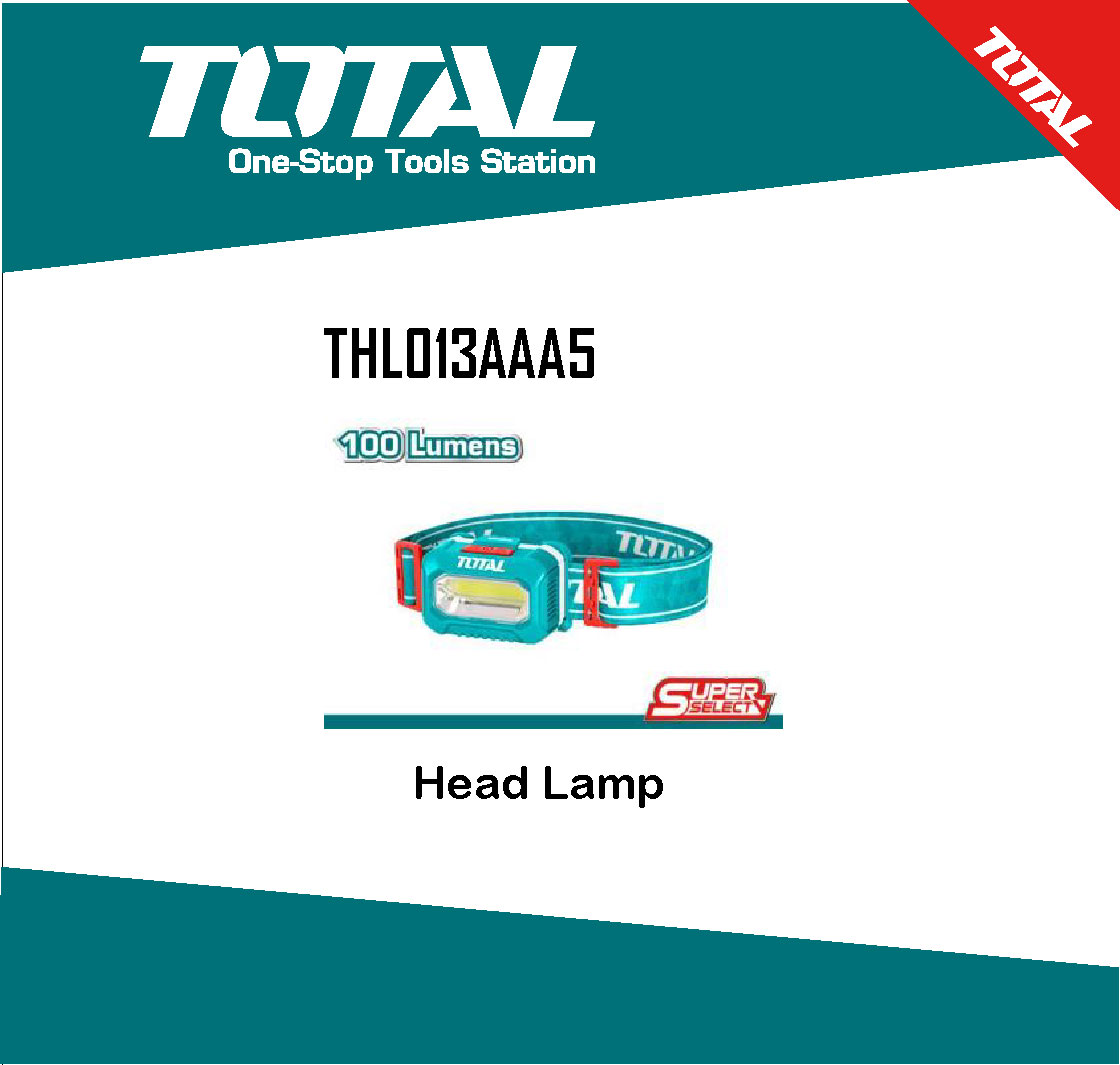 Headlamp 100 LUMENS TOTAL-THL013AAA5. 