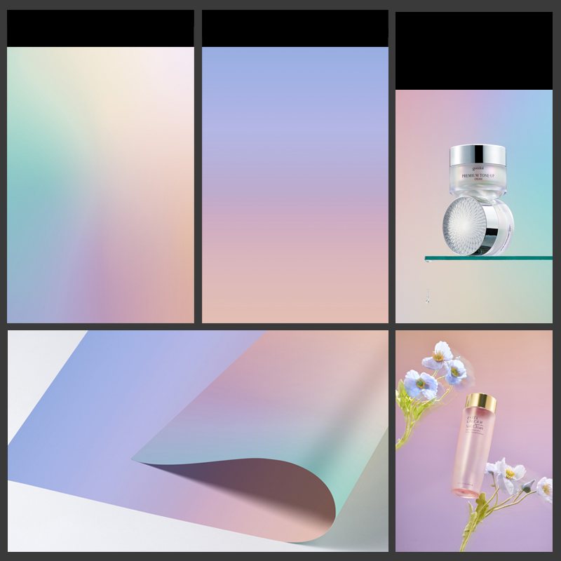 Room DIY Layer Background, Used For Waterproof PVC Coating 57X87cm Photo Background Gradient Solid Color Pure 2 Sided Camera Phone Working. 