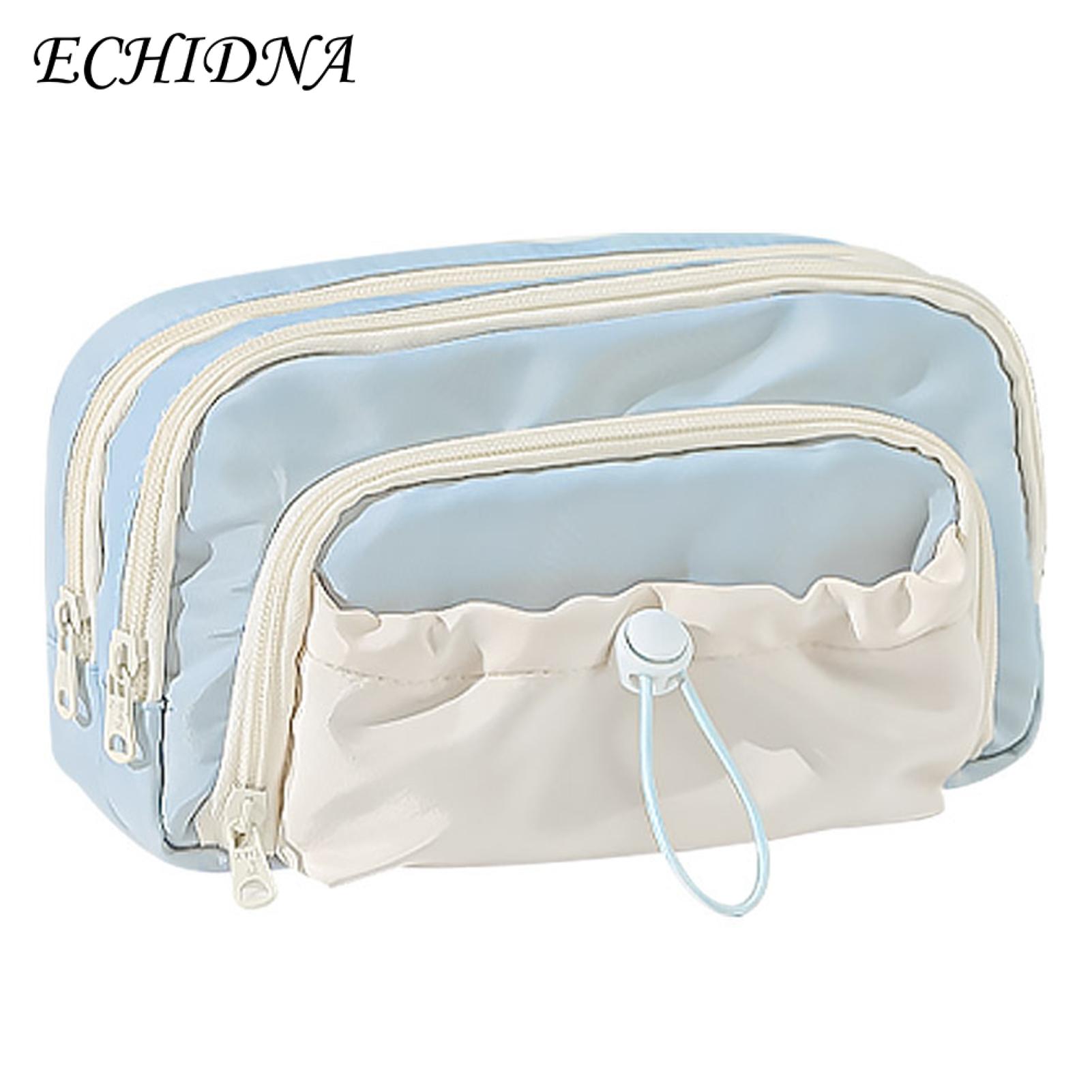Mesh Pocket Pencil Organizer Large Capacity Multifunctional Pencil Case for School Students Portable Zipper Pen Bag for Boys Girls School Supplies
