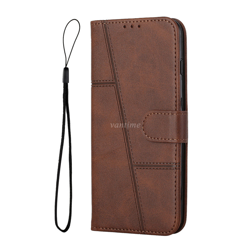 Vantime for OPPO A18 A38 A58 A78 4G A98 F23 5G Retro PU Leather Wallet Case Flip Clasp Stand Cards Holder Casing. 