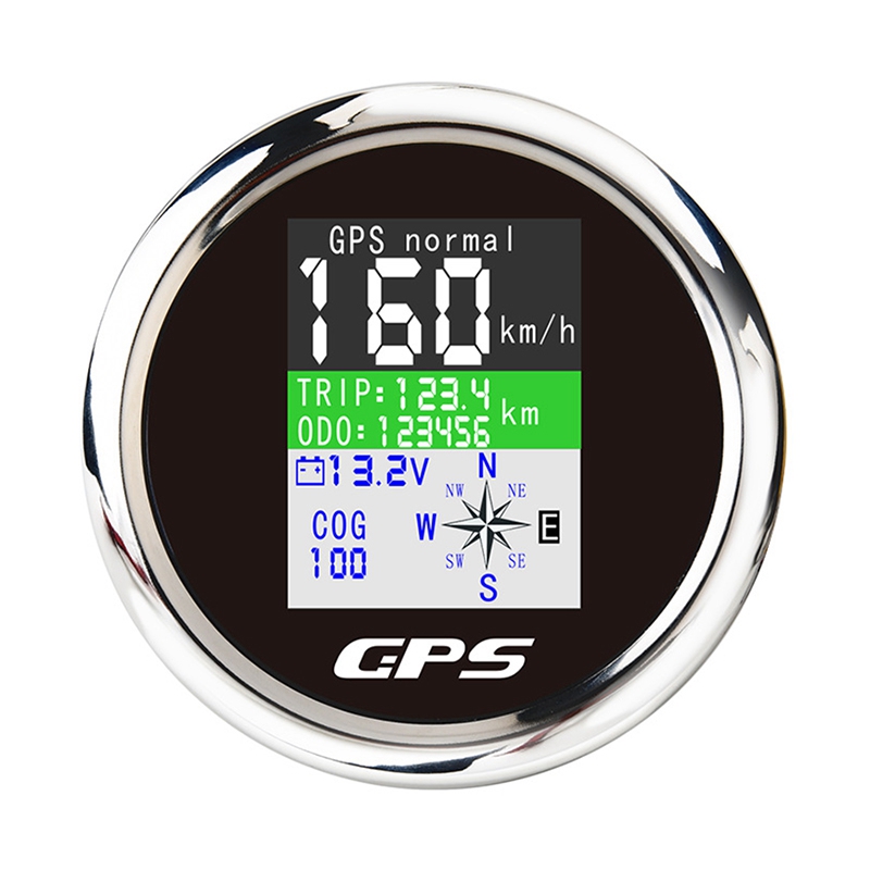 85mm Smart Speedometer Waterproof TFT Screen Digital Tachometer Odometer with Antenna for Car Boat Motorcycle. 