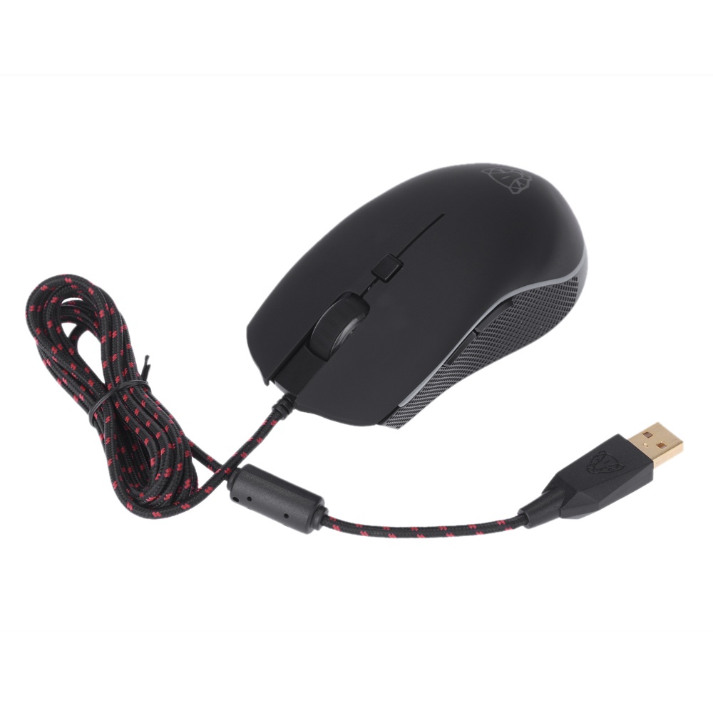 Motospeed V40 Ergonomic Optical Professional Esport Gaming Mouse Mice Adjustable 4000 DPI Breathing LED Light USB Wired with 6 Buttons for Mac Laptop PC Computer. 