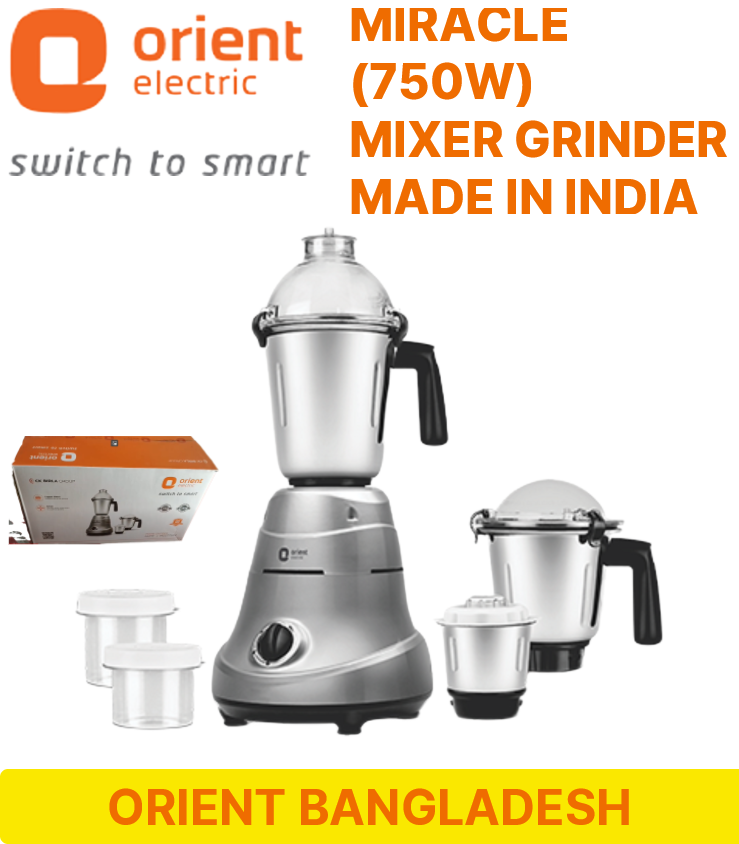 Orient MIRACLE 750w Mixer Grinder Blender. 
