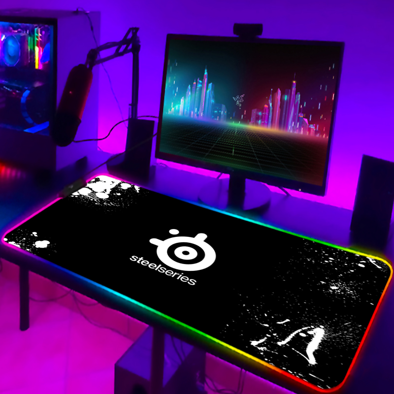 Rgb Mouse Pad Xxl Steelseries Laptop Mat Gaming Mousepad 900x400 Backlit Keyboard Gamer Girl Table Pads Deskpad Mausepad Cs Go. 