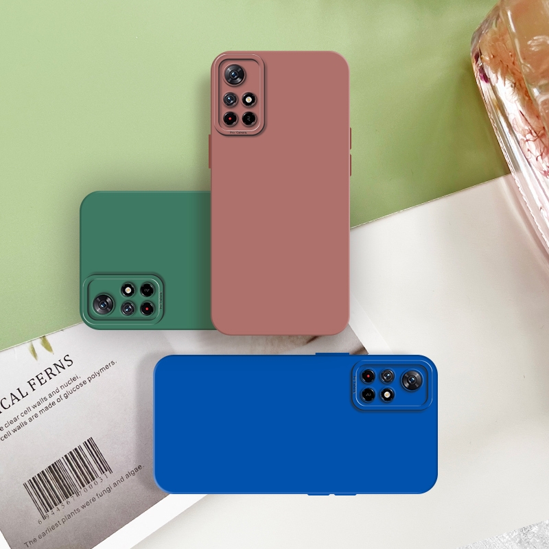 For Xiaomi Redmi Note 11T 5G Back Mobile Phone Case Simple Luxury Colorful Liquid Silicone Protect Lens Shockproof Full Soft Cover. 