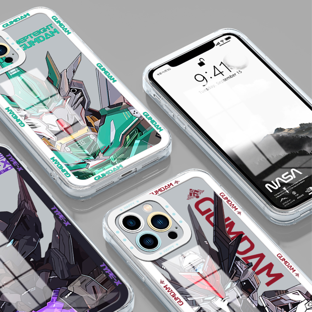 UCUC for Redmi 8 Back Cover Mobile Suit Gundam Transparent Crystal TPU Soft Case Full Lens Protection Ultra Thin Drop Resistant Phone Case. 