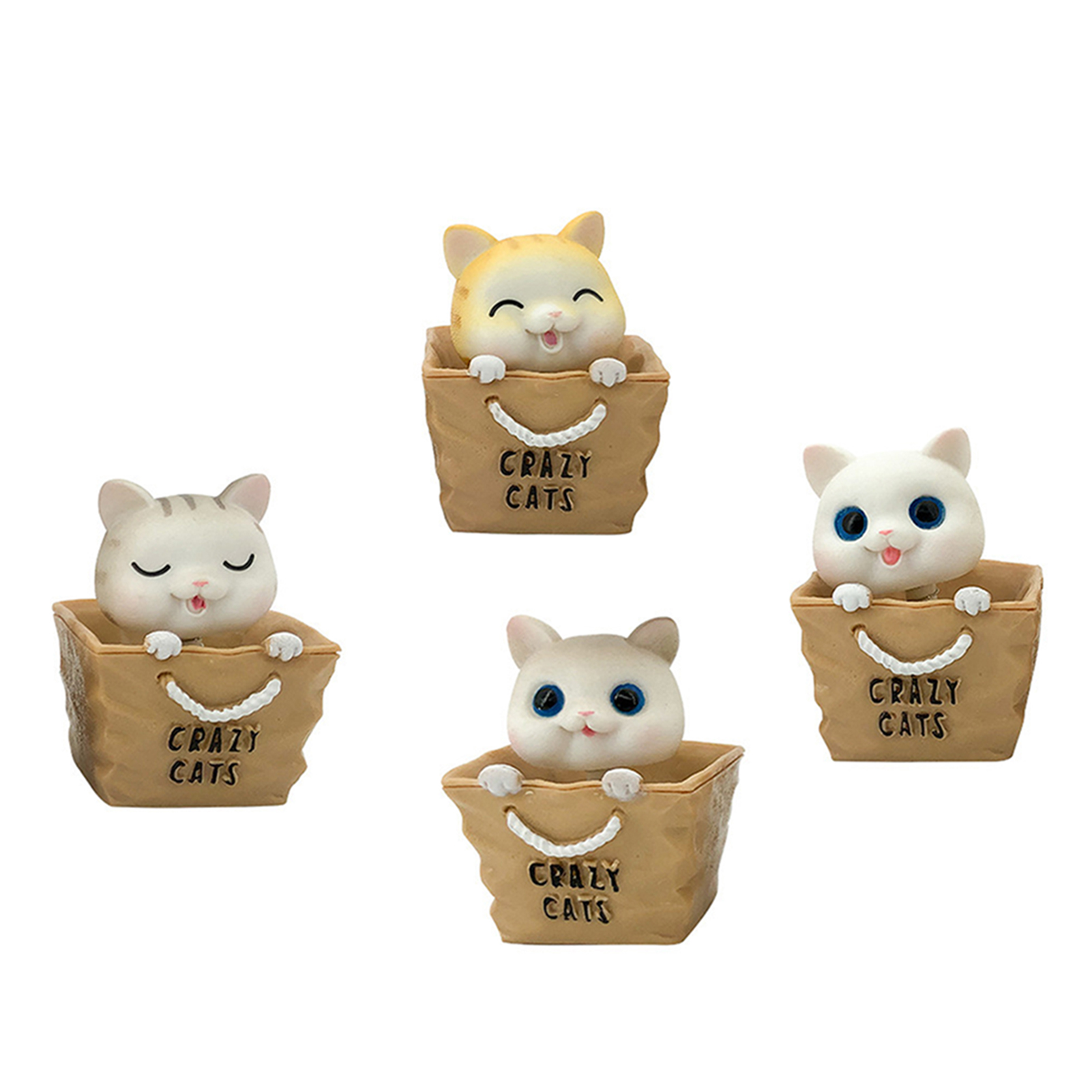 Nodding Cat Toys No Deformation Dashboard Bobble Head Cat Toys. 