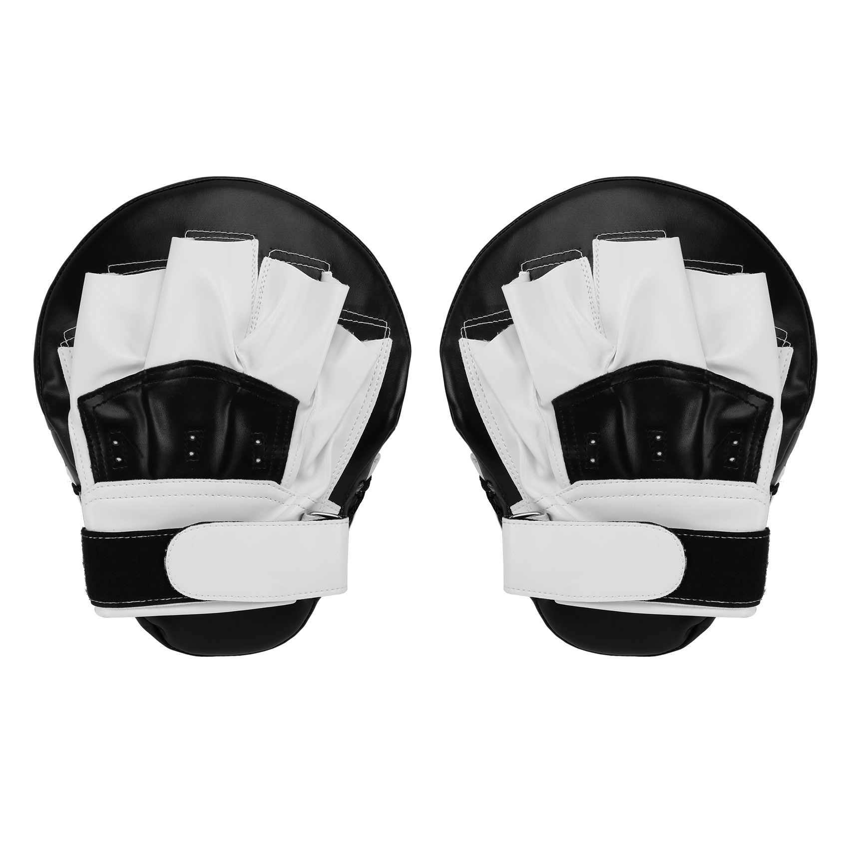 Boxing Leather Punch Focus Mitts,Target Training Hand Pads for Karate