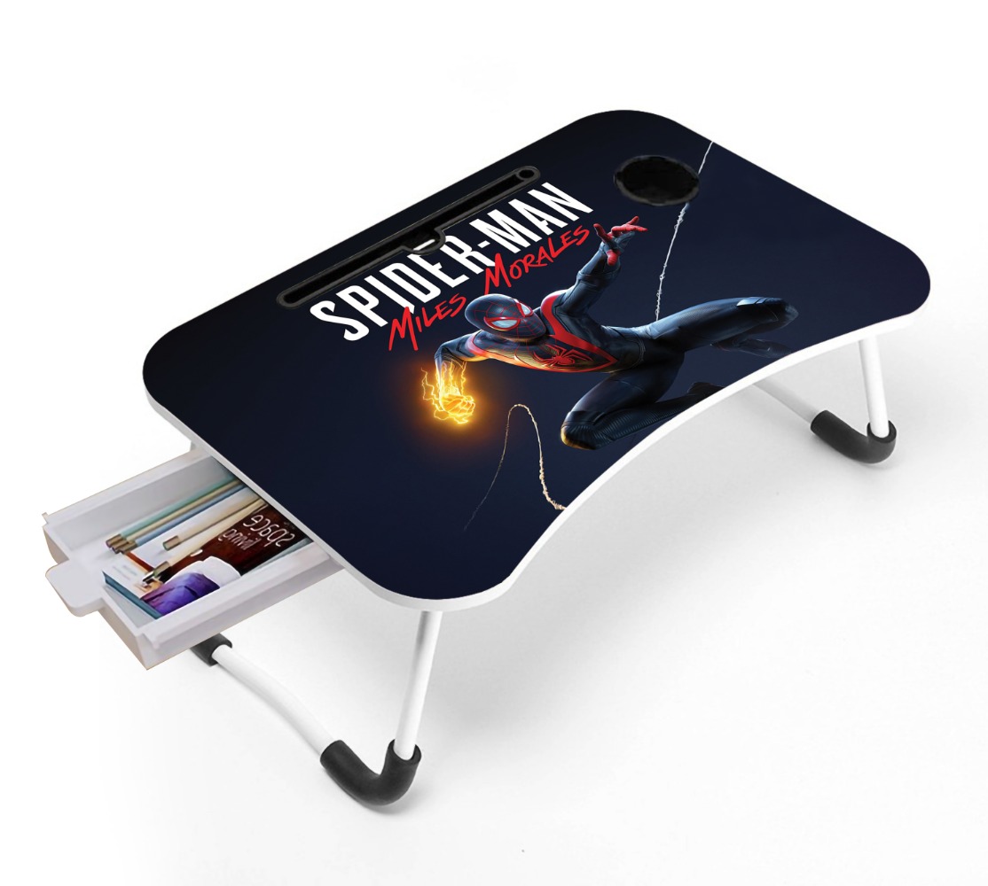 unique portable laptop table  and kids study table for babys study  table kids item  man item  man item women item ladys item Computer Laptop Desk Small Foldable Multi-Function Bed Desk Simple Dormitory Lazy Table Bed with Laptop Table. 