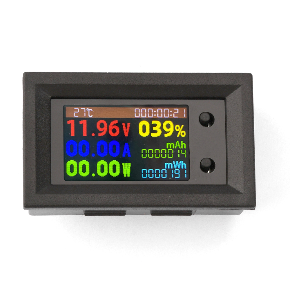 DC 0-200V 10A 100A 300A Multifunctional Battery Capacity Tester Voltage Current Power Energy Meter LCD Digital Voltmeter Ammeter. 