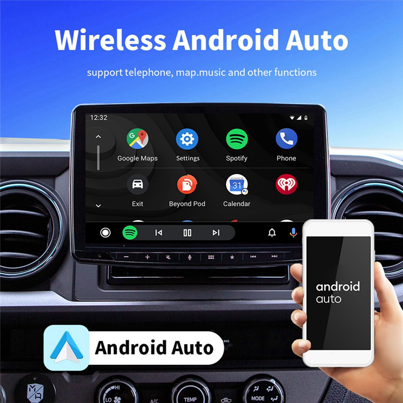 Smart AI Box Android Auto Wireless Carplay Adapter Open Car Multimedia Player Android13 System 2+32G. 