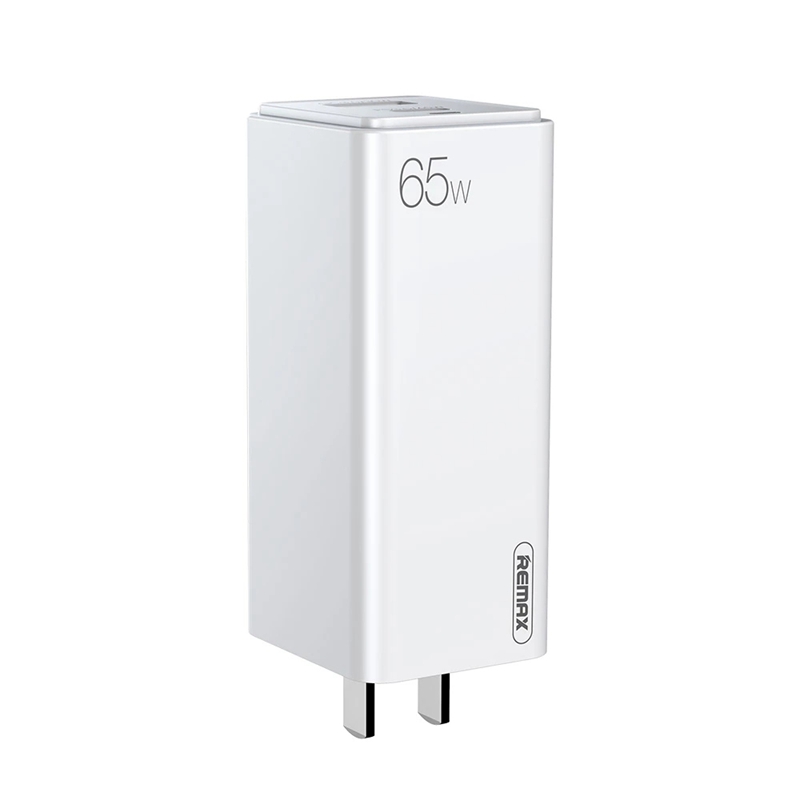 REMAX RP-U50 GaN 65W PD+QC MULTI COMPATIBLE FOLDING FAST CHARGER USB 1 TYPE-C 1 GaN Charger PD QC Charger 65W Charger. 