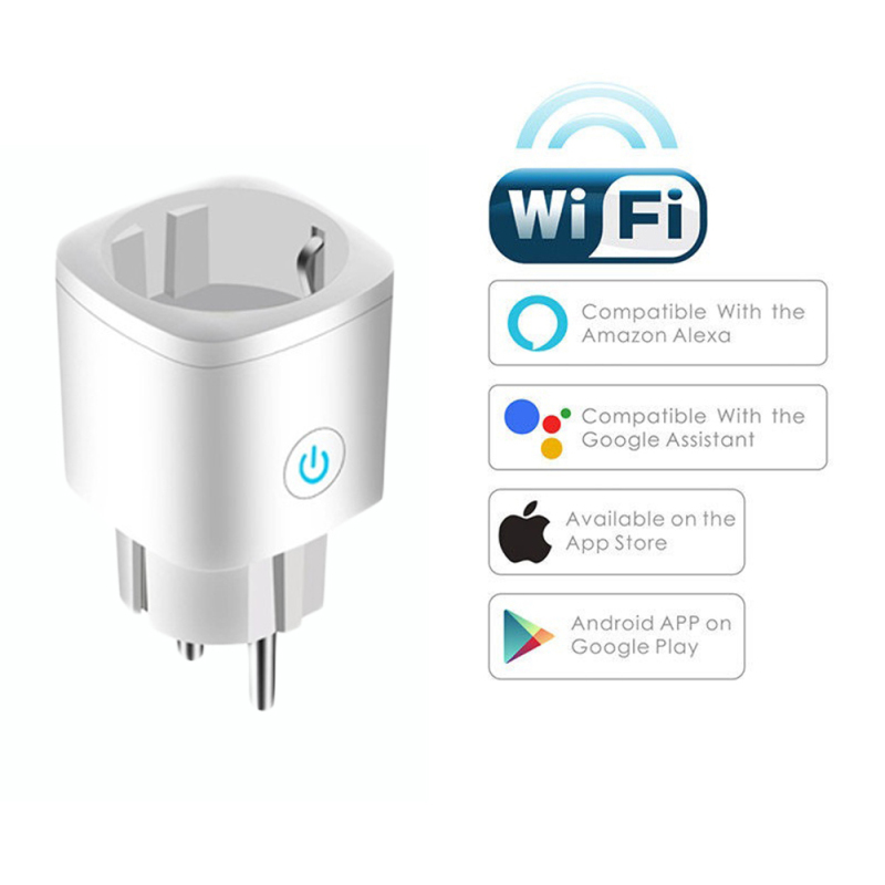 WiFi Smart Plug Outlet Tuya Remote Control Home Appliances Home Automation System Works with Alexa Google Home No Hub Required. 