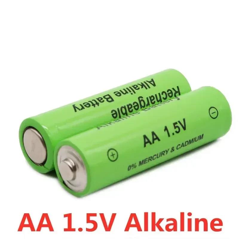 AA1.5V rechargeable battery, 4800mAh high-capacity lithium-ion battery,1.5VAA battery clock mouse computer toy 2024 FreeShipping. 