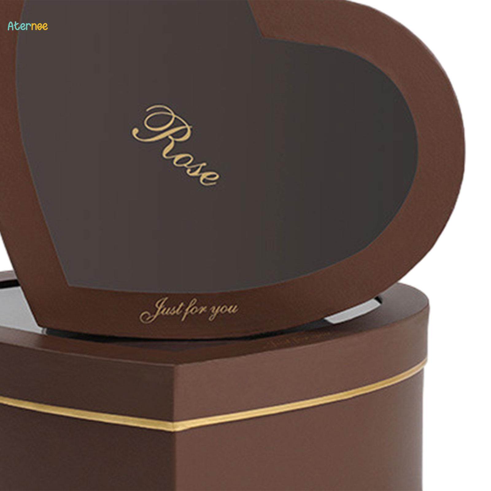 2Pcs Empty Heart Shaped Gift Boxes with Clear Lids Cardboard Boxes for Proposal Valentines Day. 