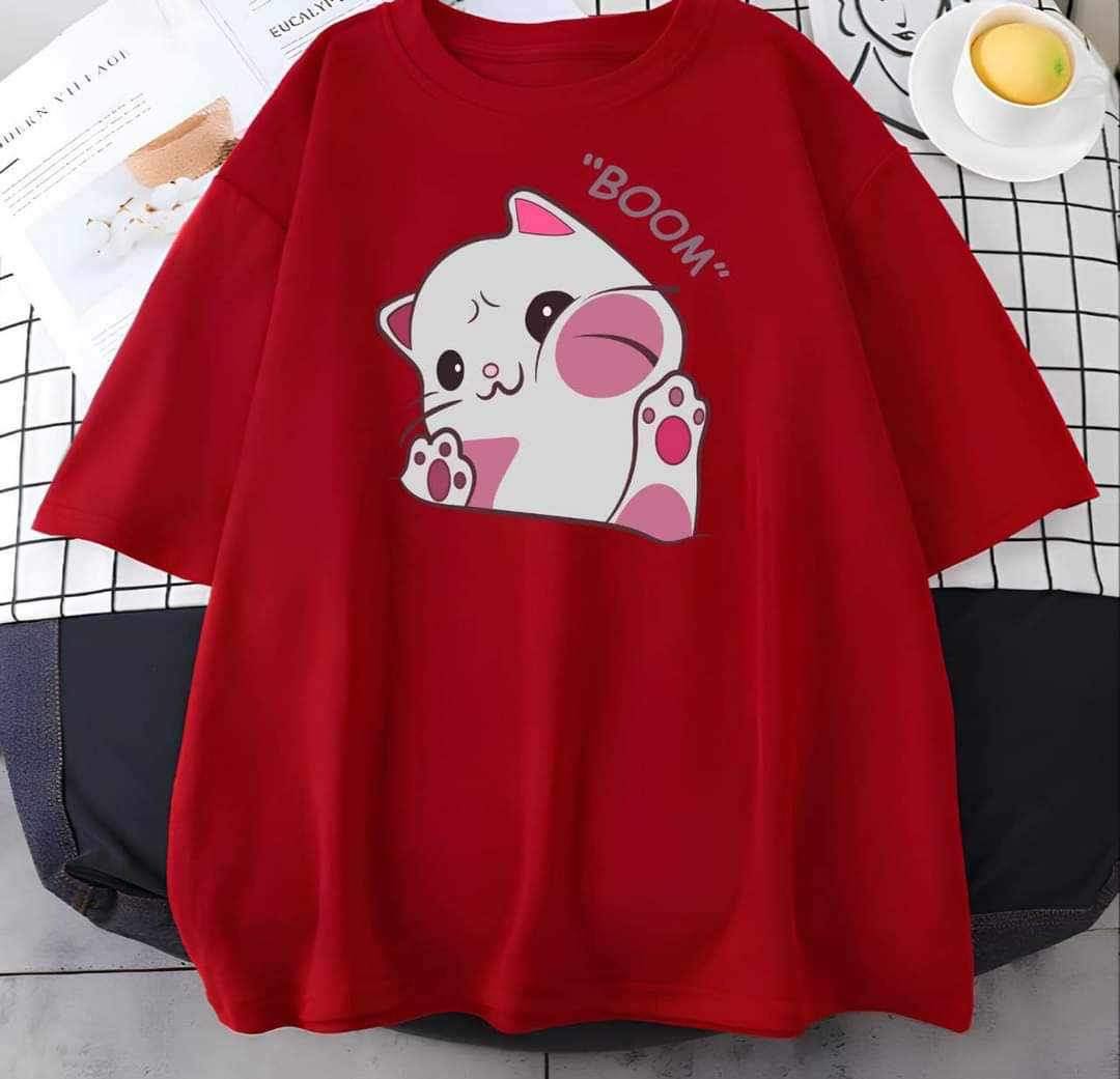 Drop shoulder & over sized tshirt for women