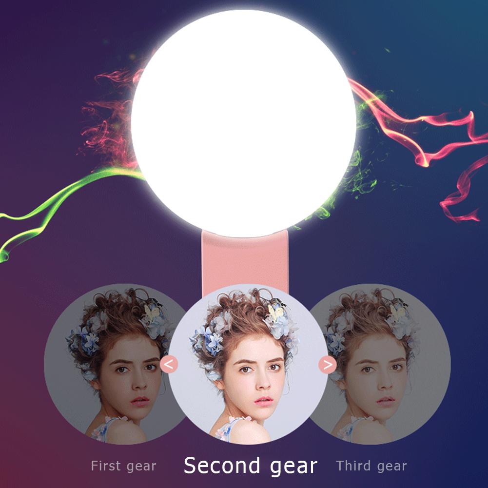 Mini Selfie Ring Light Portable Flash LED Selfie Lamp USB Clip Mobile Phone Fill Lamp Darkness Selfie Enhancing Fill Lights. 