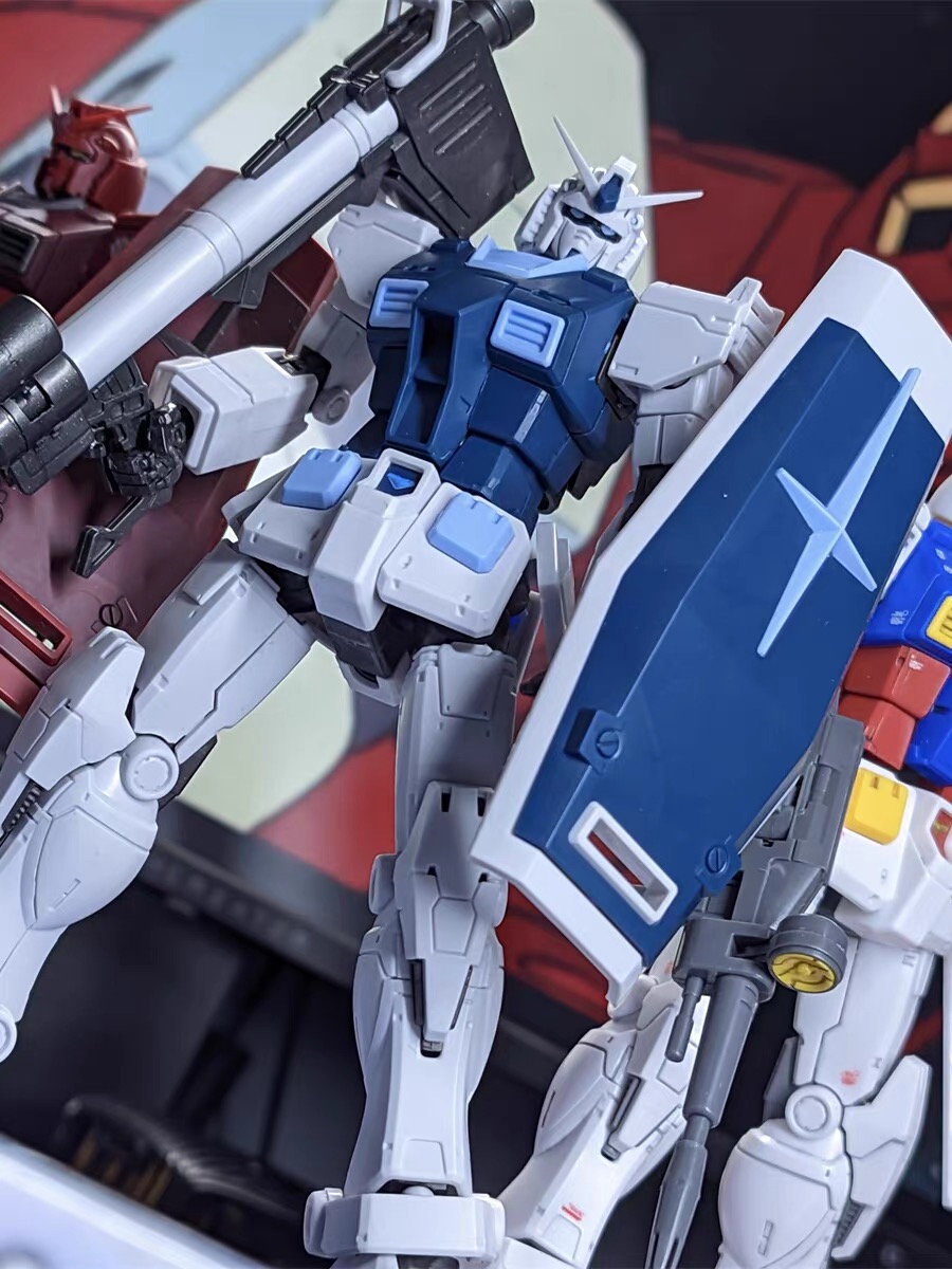 012 Model GTO Rx-78-2 Base Color Hg 1/144 Assembly Model Assemble Action Figures Robot Mecha Sticker Bracket Toys Kids Gifts. 