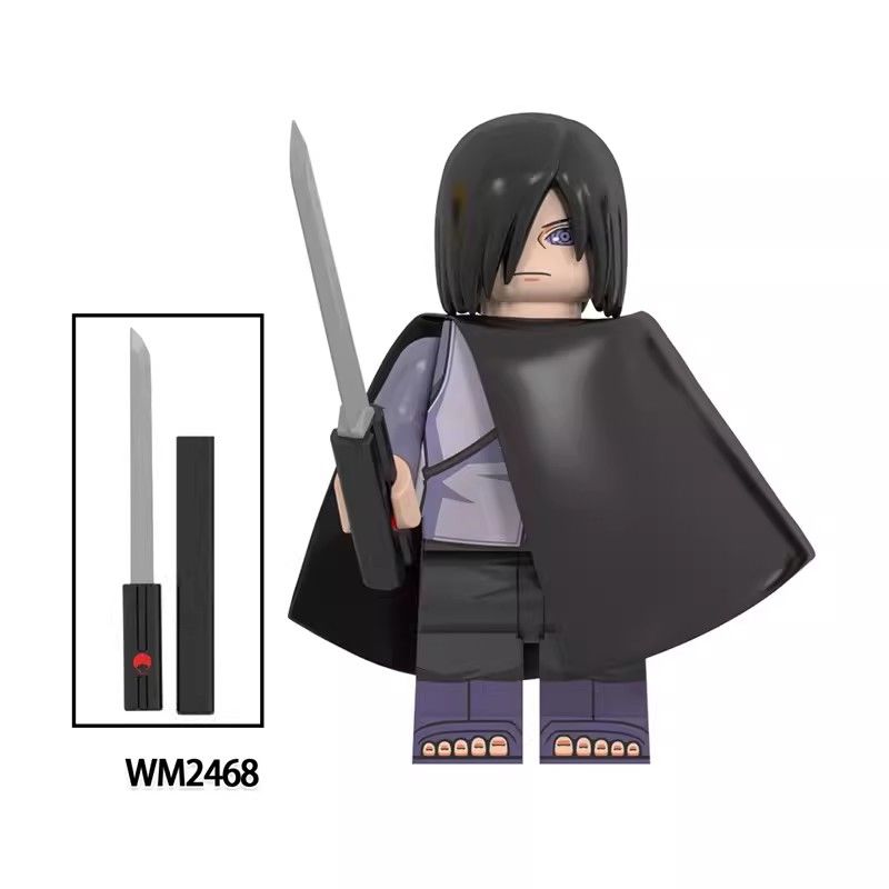 【Yurui】Compatible with New Fire Shadow Naruto Sasuke Uchiha Hyuga Hinata Toy Assembled Building Block Toys WM6152. 